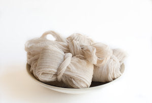 Nacre Crinkle Silk Ribbon